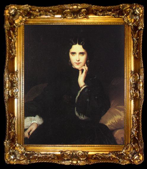 framed  Amaury-Duval, Eugene-Emmanuel Madame de Loynes, ta009-2